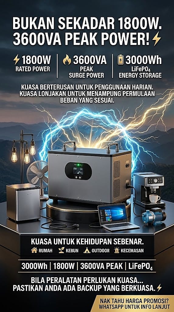 3000VA PORTABLE POWER STATION